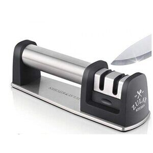 Zulay Knife Sharpener Black  2-Stage New in Box